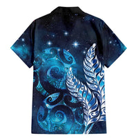 New Zealand Matariki Family Matching Mermaid Dress and Hawaiian Shirt Maori Koru Mix Silver Fern DT04 - Polynesian Pride
