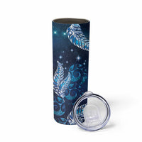 New Zealand Matariki Skinny Tumbler Maori Koru Mix Silver Fern DT04 - Polynesian Pride