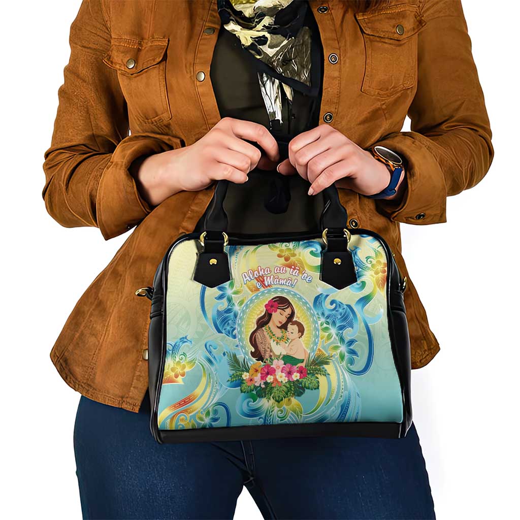 Hawaii Mother's Day Shoulder Handbag I Love You Mom DT04 - Polynesian Pride