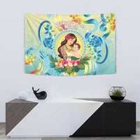 Hawaii Mother's Day Tapestry I Love You Mom DT04 - Polynesian Pride