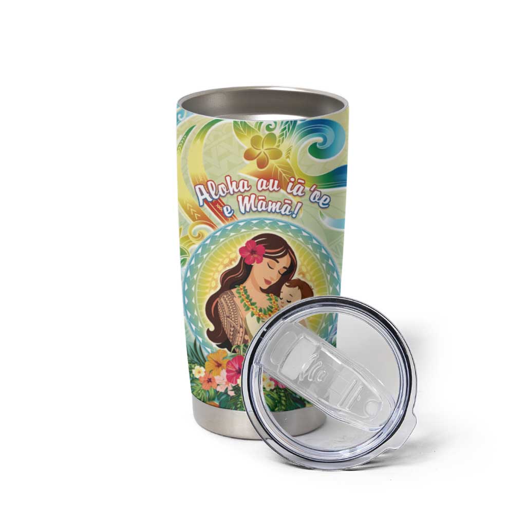 Personalised Hawaii Mother's Day Tumbler Cup I Love You Mom