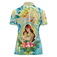 Personalised Hawaii Mother's Day Women Polo Shirt I Love You Mom DT04 - Polynesian Pride