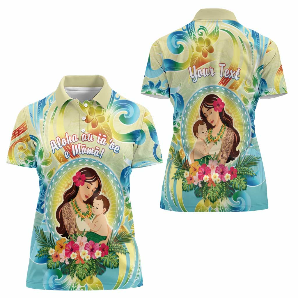 Personalised Hawaii Mother's Day Women Polo Shirt I Love You Mom DT04 - Polynesian Pride