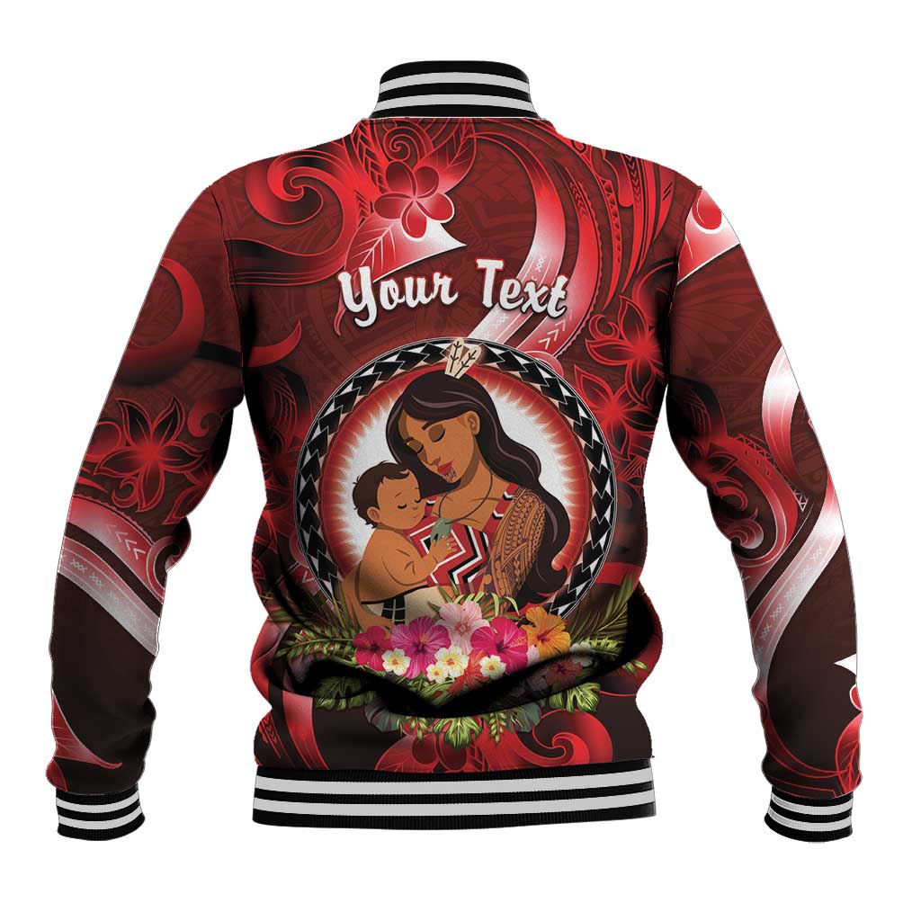 Personalised New Zealand Mother's Day Baseball Jacket I Love You Mom