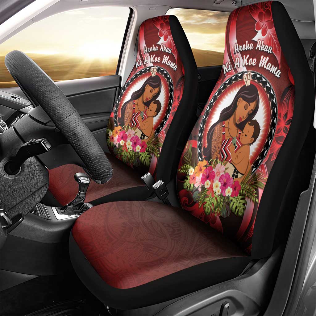 New Zealand Mother's Day Car Seat Cover I Love You Mom DT04 - Polynesian Pride