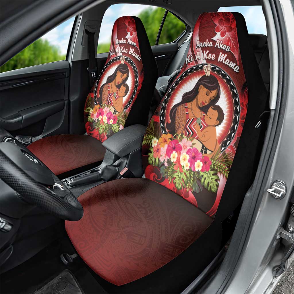 New Zealand Mother's Day Car Seat Cover I Love You Mom DT04 - Polynesian Pride