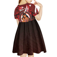 Personalised New Zealand Mother's Day Kid Short Sleeve Dress I Love You Mom DT04 - Polynesian Pride