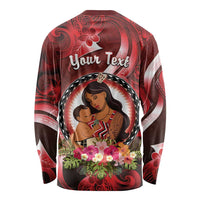 Personalised New Zealand Mother's Day Long Sleeve Shirt I Love You Mom DT04 - Polynesian Pride