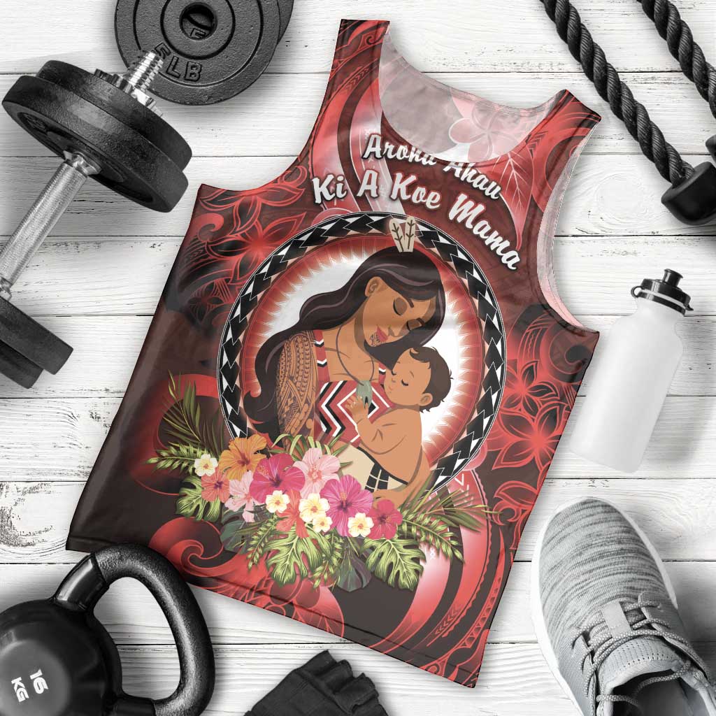 Personalised New Zealand Mother's Day Men Tank Top I Love You Mom DT04 - Polynesian Pride