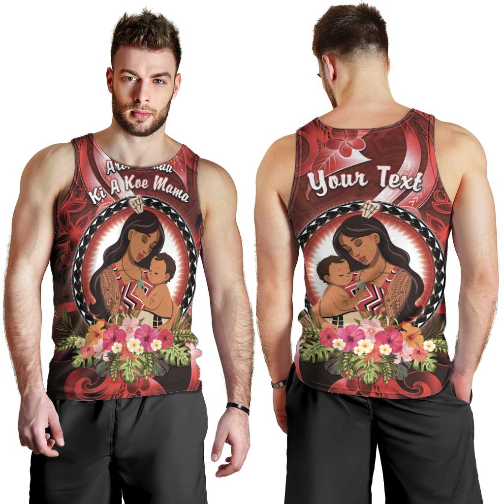 Personalised New Zealand Mother's Day Men Tank Top I Love You Mom DT04 - Polynesian Pride