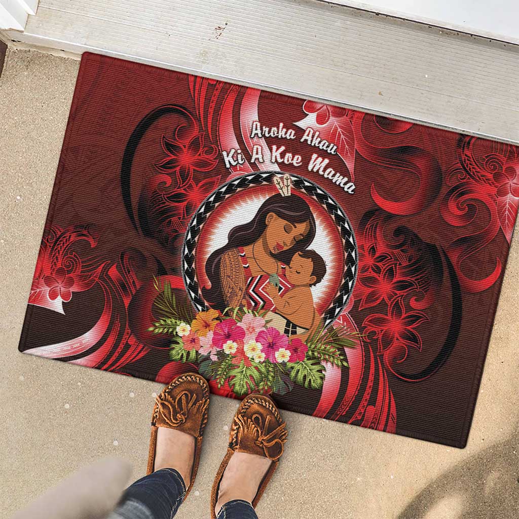 New Zealand Mother's Day Rubber Doormat I Love You Mom