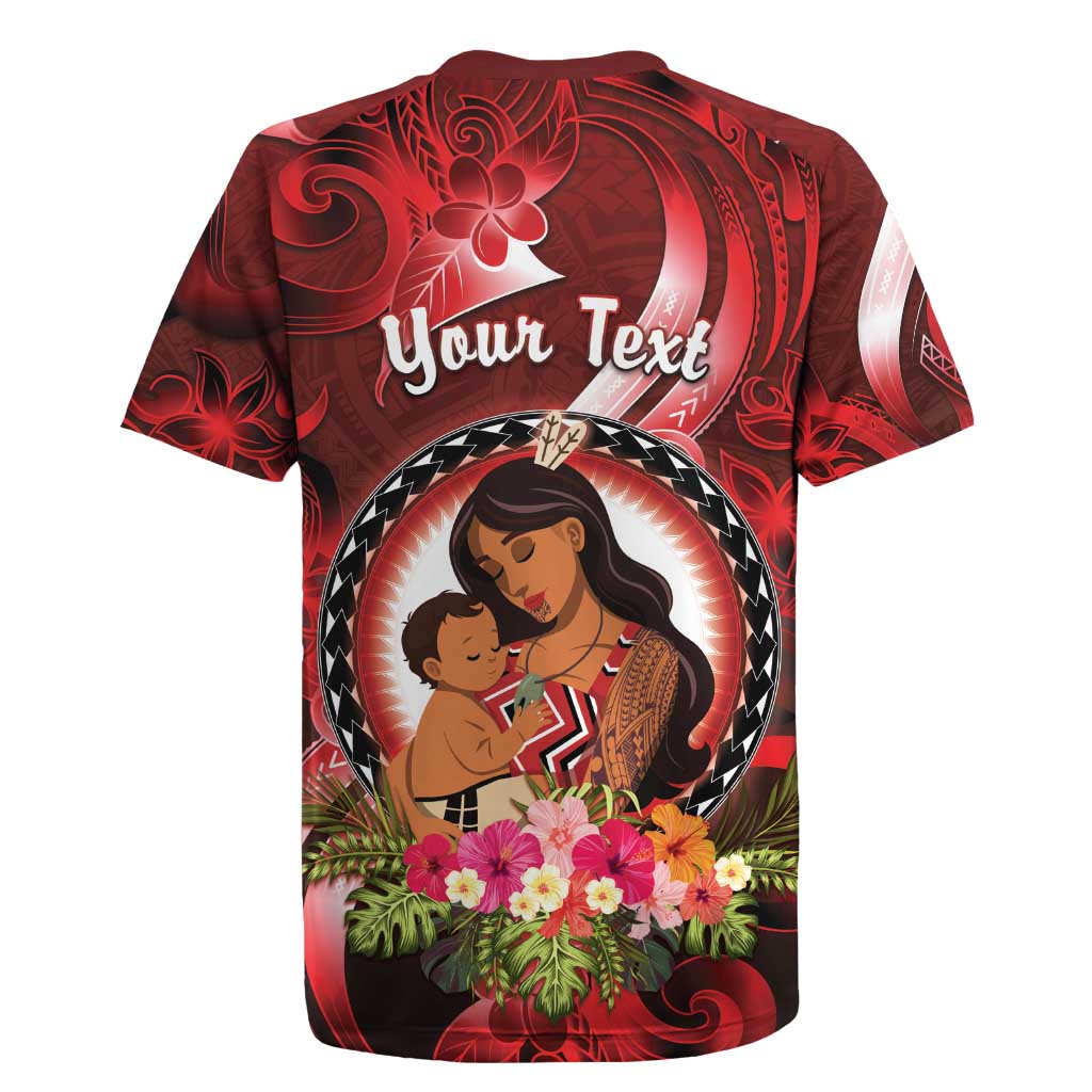 Personalised New Zealand Mother's Day Rugby Jersey I Love You Mom DT04 - Polynesian Pride