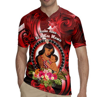 Personalised New Zealand Mother's Day Rugby Jersey I Love You Mom DT04 - Polynesian Pride