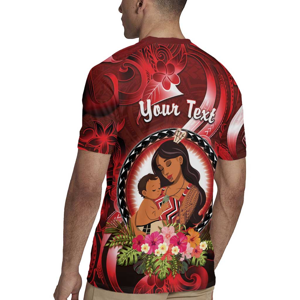 Personalised New Zealand Mother's Day Rugby Jersey I Love You Mom DT04 - Polynesian Pride