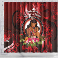 New Zealand Mother's Day Shower Curtain I Love You Mom DT04 - Polynesian Pride