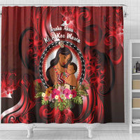 New Zealand Mother's Day Shower Curtain I Love You Mom DT04 - Polynesian Pride