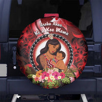 New Zealand Mother's Day Spare Tire Cover I Love You Mom DT04 No hole Red - Polynesian Pride