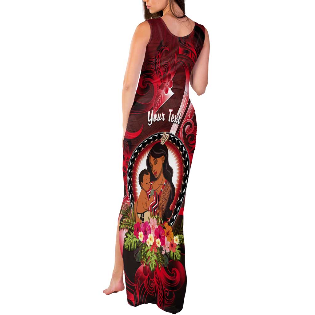 Personalised New Zealand Mother's Day Tank Maxi Dress I Love You Mom DT04 - Polynesian Pride