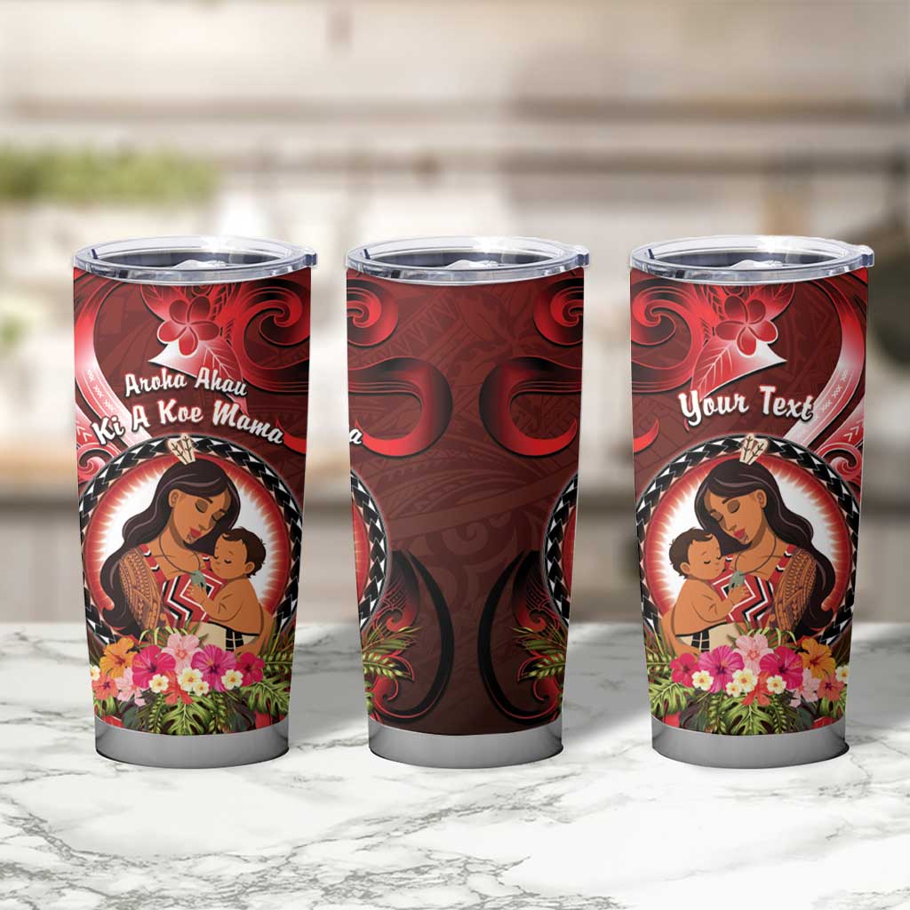 Personalised New Zealand Mother's Day Tumbler Cup I Love You Mom DT04 - Polynesian Pride