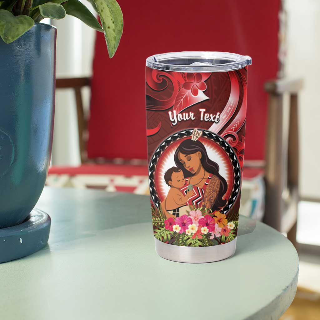 Personalised New Zealand Mother's Day Tumbler Cup I Love You Mom DT04 - Polynesian Pride
