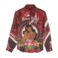 Personalised New Zealand Mother's Day Women Casual Shirt I Love You Mom