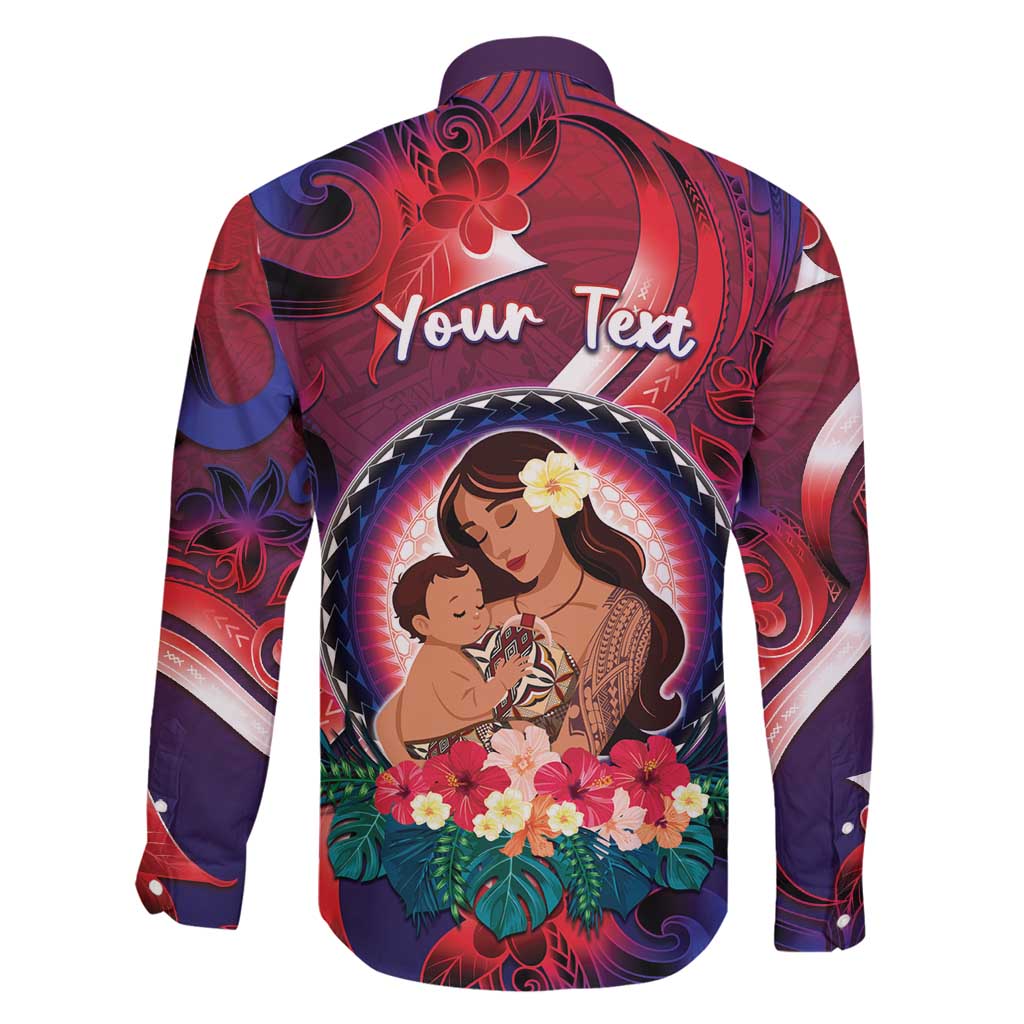 Personalised Samoa Mother's Day Family Matching Tank Maxi Dress and Hawaiian Shirt I Love You Mom DT04 - Polynesian Pride