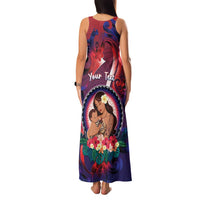 Personalised Samoa Mother's Day Family Matching Tank Maxi Dress and Hawaiian Shirt I Love You Mom DT04 - Polynesian Pride