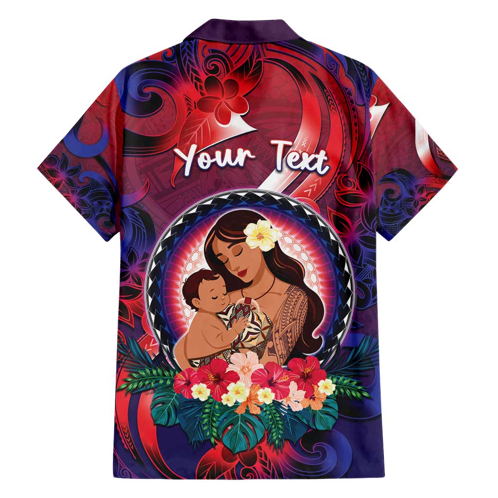 Personalised Samoa Mother's Day Hawaiian Shirt I Love You Mom