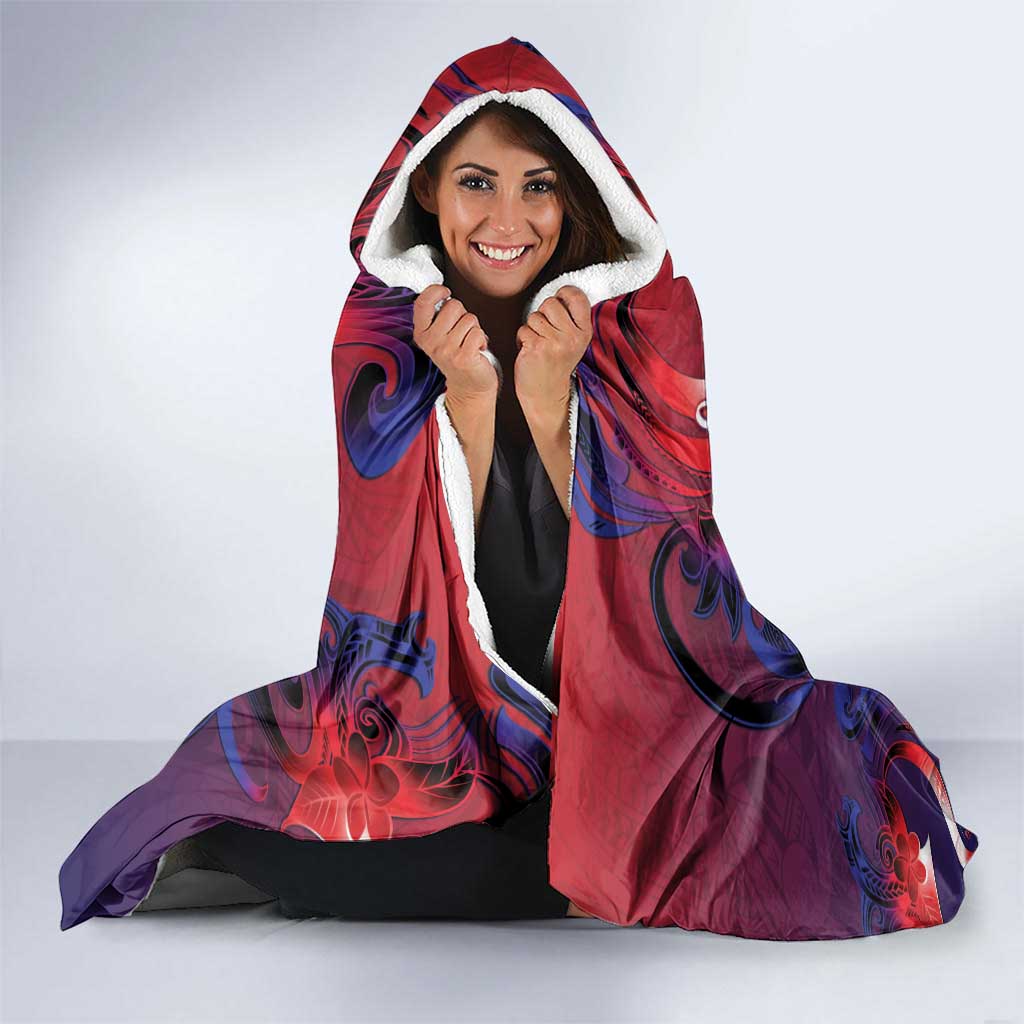 Samoa Mother's Day Hooded Blanket I Love You Mom