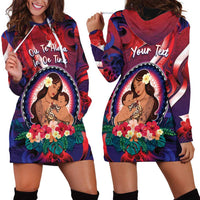 Personalised Samoa Mother's Day Hoodie Dress I Love You Mom DT04 - Polynesian Pride