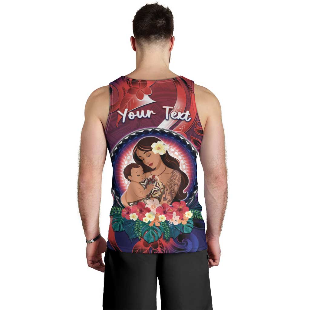 Personalised Samoa Mother's Day Men Tank Top I Love You Mom DT04 - Polynesian Pride