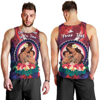 Personalised Samoa Mother's Day Men Tank Top I Love You Mom DT04 - Polynesian Pride