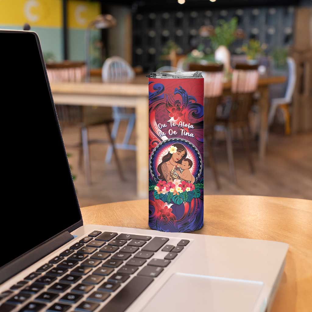 Personalised Samoa Mother's Day Skinny Tumbler I Love You Mom