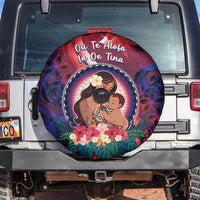 Samoa Mother's Day Spare Tire Cover I Love You Mom DT04 Red - Polynesian Pride