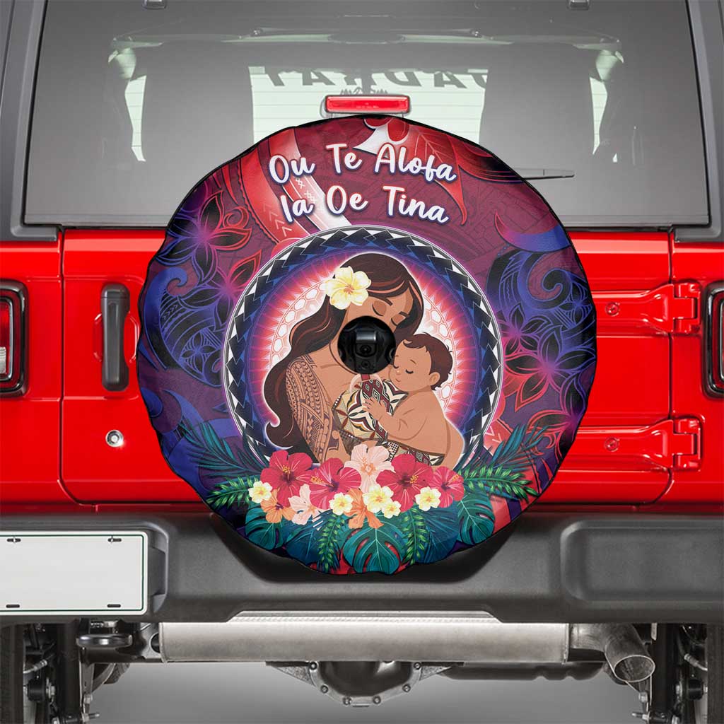 Samoa Mother's Day Spare Tire Cover I Love You Mom DT04 - Polynesian Pride