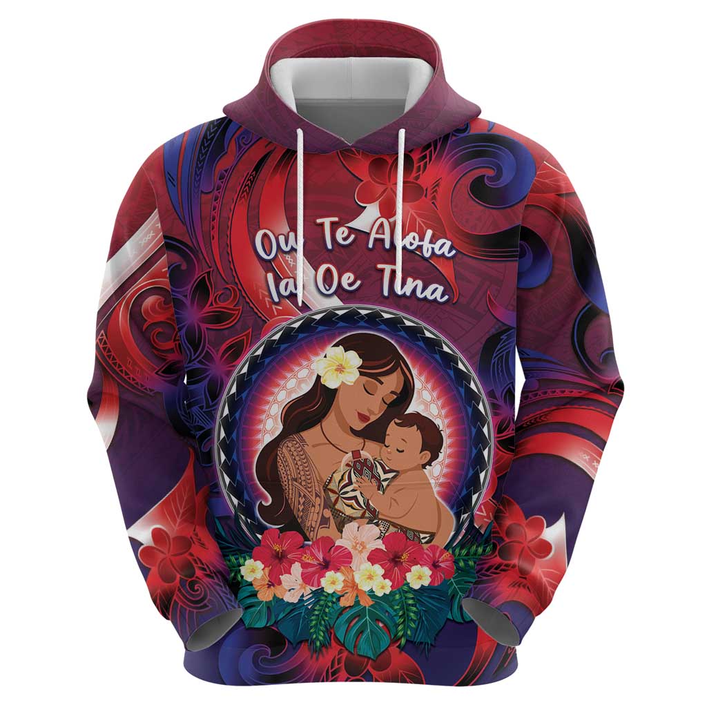Personalised Samoa Mother's Day Zip Hoodie I Love You Mom