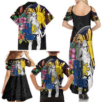 Filipinos Lapu-Lapu Hero Philippines Family Matching Summer Maxi Dress and Hawaiian Shirt Hibiscus Flowers Style DT04 - Polynesian Pride