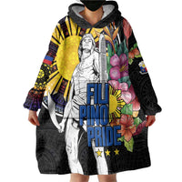 Filipinos Lapu-Lapu Hero Philippines Wearable Blanket Hoodie Hibiscus Flowers Style DT04 - Polynesian Pride