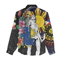 Filipinos Lapu-Lapu Hero Philippines Women Casual Shirt Hibiscus Flowers Style DT04 - Polynesian Pride