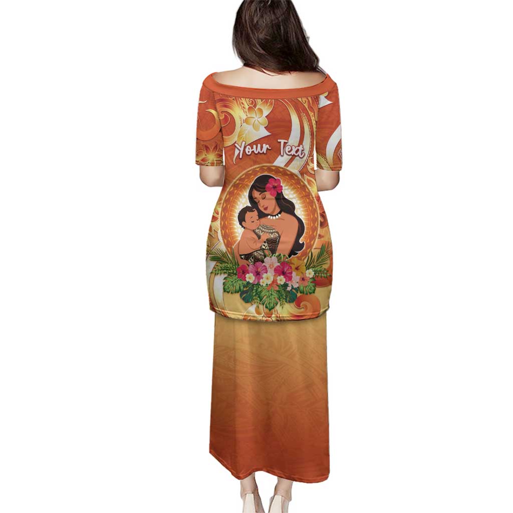 Personalised Tonga Mother's Day Family Matching Puletasi and Hawaiian Shirt I Love You Mom DT04 - Polynesian Pride