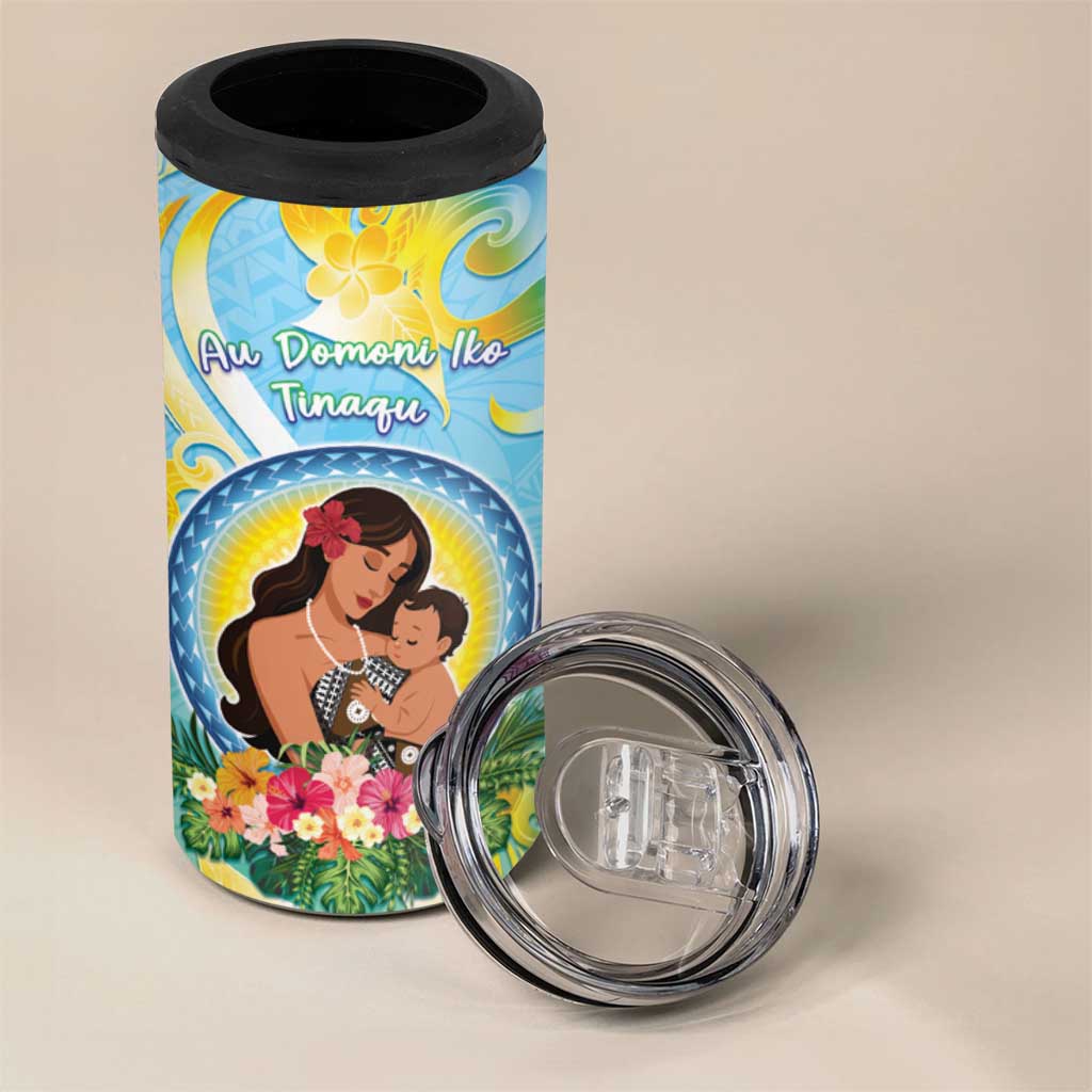 Personalised Fiji Mother's Day 4 in 1 Can Cooler Tumbler I Love You Mom DT04 - Polynesian Pride