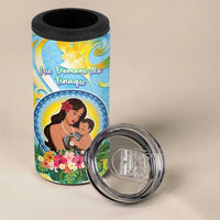 Personalised Fiji Mother's Day 4 in 1 Can Cooler Tumbler I Love You Mom DT04 - Polynesian Pride