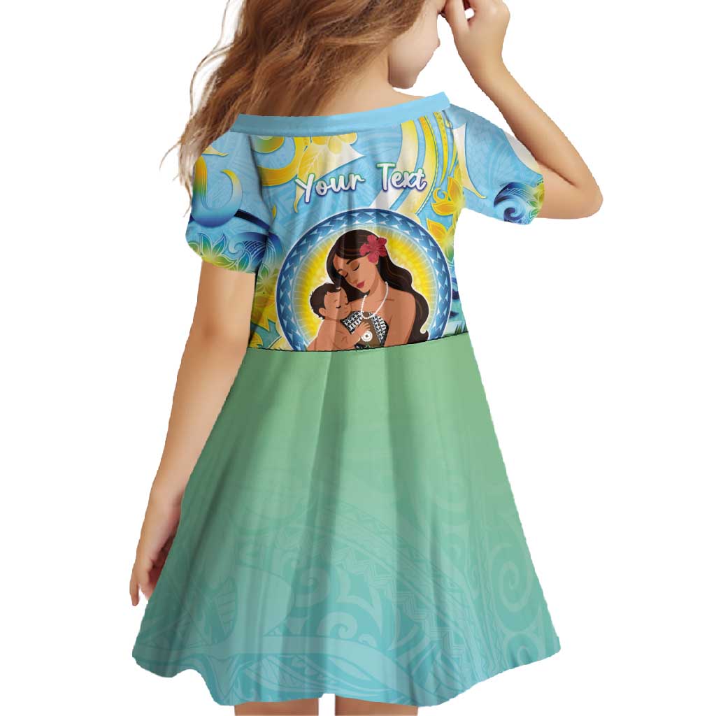 Personalised Fiji Mother's Day Family Matching Mermaid Dress and Hawaiian Shirt I Love You Mom DT04 - Polynesian Pride