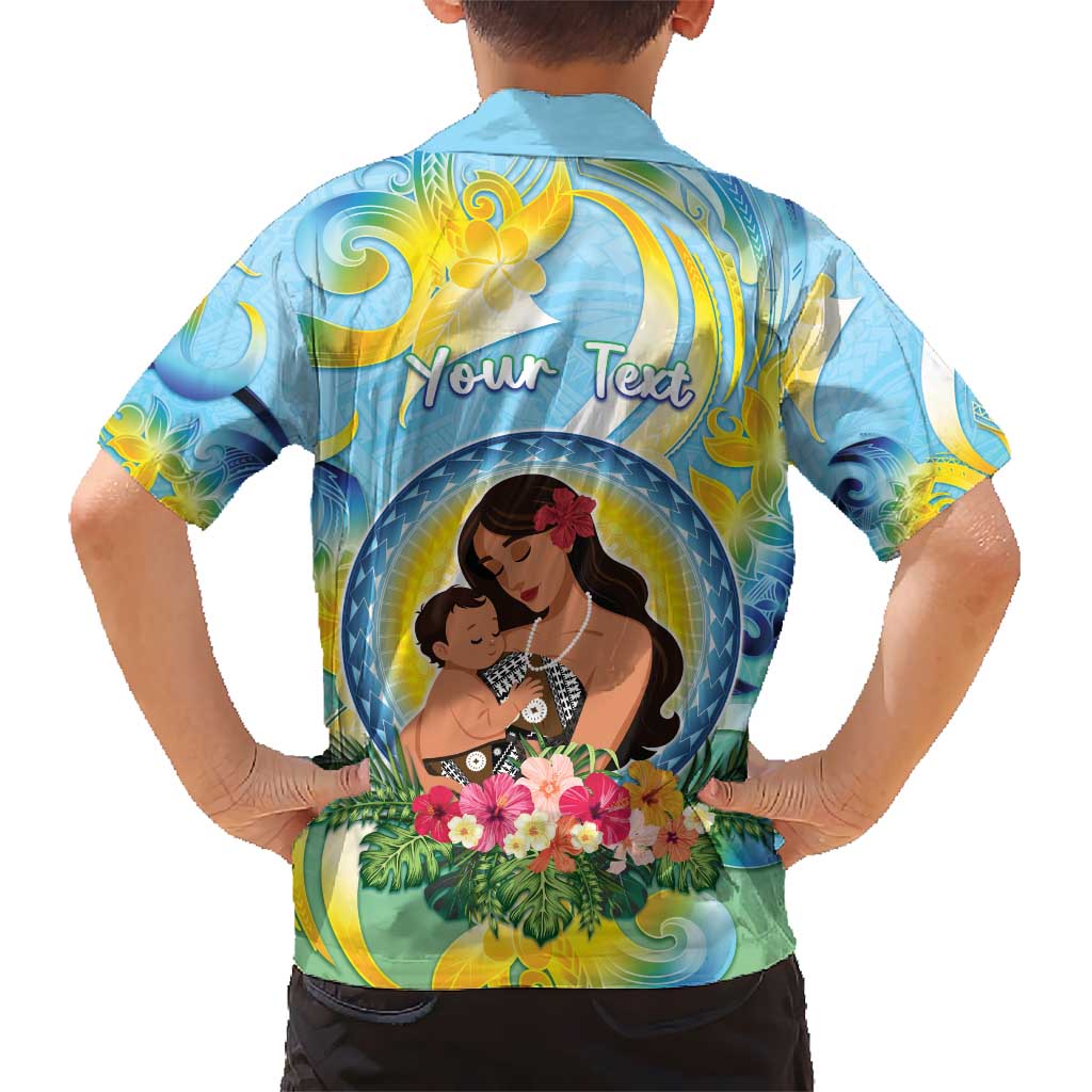 Personalised Fiji Mother's Day Kid Hawaiian Shirt I Love You Mom DT04 - Polynesian Pride