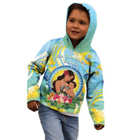 Personalised Fiji Mother's Day Kid Hoodie I Love You Mom DT04 - Polynesian Pride