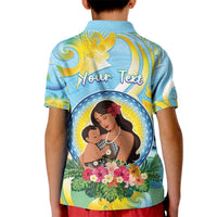 Personalised Fiji Mother's Day Kid Polo Shirt I Love You Mom DT04 - Polynesian Pride