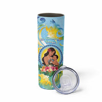 Personalised Fiji Mother's Day Skinny Tumbler I Love You Mom DT04 - Polynesian Pride