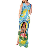 Personalised Fiji Mother's Day Tank Maxi Dress I Love You Mom DT04 - Polynesian Pride
