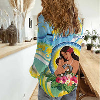 Personalised Fiji Mother's Day Women Casual Shirt I Love You Mom DT04 - Polynesian Pride
