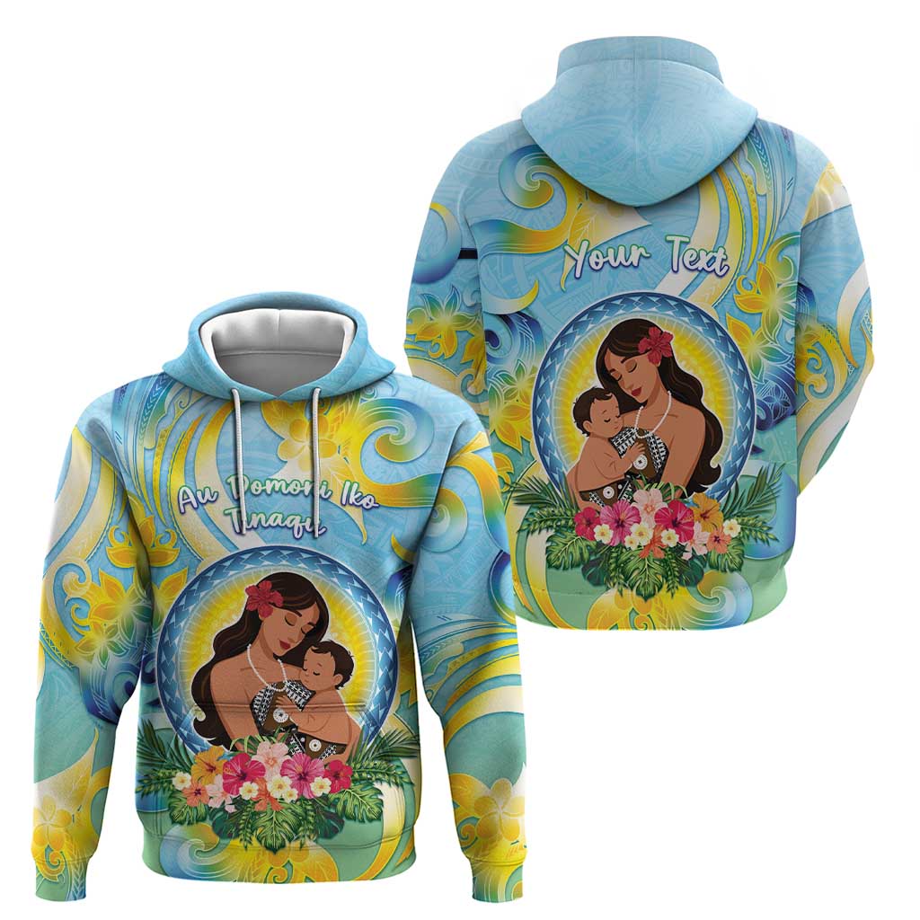 Personalised Fiji Mother's Day Zip Hoodie I Love You Mom DT04 - Polynesian Pride